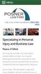 Mobile Screenshot of posnerlawfirm.com