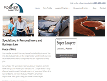 Tablet Screenshot of posnerlawfirm.com